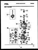 TRANSMISSION PARTS Diagram and Parts List for MWX121RBD0  Frigidaire Washer