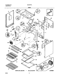 BODY Diagram and Parts List for GLGF377AQF  Frigidaire Range