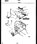 BURNER, MANIFOLD AND GAS CONTROL Diagram and Parts List for GF690RXW2  Frigidaire Range