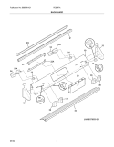 BACKGUARD Diagram and Parts List for FES367AQG  Frigidaire Range
