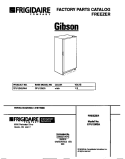 COVER Diagram and Parts List for GFU12M2AW4  Gibson Freezer