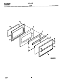DOOR Diagram and Parts List for MEF311SBWG  Frigidaire Range