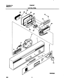 CONTROL PANEL Diagram and Parts List for FDB679GFW4  Frigidaire Dishwasher