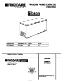 COVER Diagram and Parts List for GFC15M4AW3  Gibson Freezer