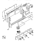 BACKGUARD Diagram and Parts List for TGF332BCWA  Tappan Range