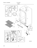 CABINET Diagram and Parts List for PLKU1267DS0  Frigidaire Wine and Beverage Cooler