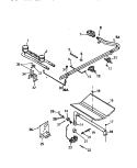Part Location Diagram of Q301866 Frigidaire SUPPORT, BURNER