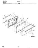 DOOR Diagram and Parts List for MPF300PBWC  Frigidaire Range