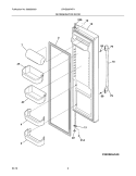 REFRIGERATOR DOOR Diagram and Parts List for LPHS2687KF4  Frigidaire Refrigerator