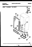 CABINET PARTS Diagram and Parts List for KFU12M2AW2  Kelvinator Freezer