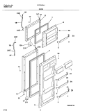 DOOR Diagram and Parts List for FRT22KR4JQ0  Frigidaire Refrigerator