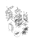 BODY, SIDE PANELS Diagram and Parts List for KF450GDD2  Frigidaire Range