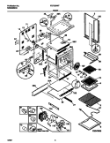 BODY Diagram and Parts List for FEF389WFSB  Frigidaire Range