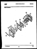 DOOR PARTS Diagram and Parts List for 30-4980-08-05  Tappan Range