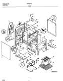 BODY Diagram and Parts List for FEF357CGBA  Frigidaire Range