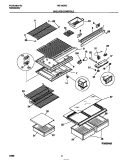 SHELVES / CONTROLS Diagram and Parts List for TRT18GRCW1  Tappan Refrigerator