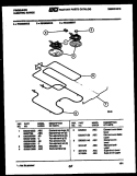 BROILER PARTS Diagram and Parts List for REG638BDL5  Frigidaire Range