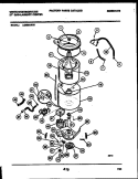 TUB DETAIL Diagram and Parts List for LG400AXD1  Frigidaire Washer Dryer Combo