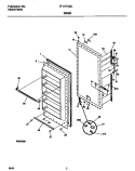DOOR Diagram and Parts List for FFU17D9CW1  Frigidaire Freezer