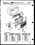 CABINET PARTS Diagram and Parts List for AR18NS5E1  Frigidaire Air Conditioner