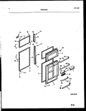 DOOR PARTS Diagram and Parts List for PRT217MCH2  Frigidaire Refrigerator