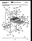 CABINET PARTS Diagram and Parts List for RT114LCH2  Frigidaire Refrigerator