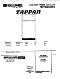 TOP MOUNT REFRIGERATOR Diagram and Parts List for TRT15DRAD1  Tappan Refrigerator