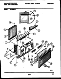 CABINET PARTS Diagram and Parts List for WAC083S7A1  Frigidaire Air Conditioner