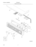 CONTROLS/TOP PANEL Diagram and Parts List for FCED2000LS0  Frigidaire Dryer