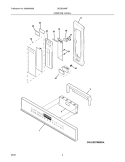 CONTROL PANEL Diagram and Parts List for GLEB30M9FQB  Frigidaire Microwave Oven Combo