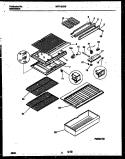 SHELVES AND SUPPORTS Diagram and Parts List for MRT15CNBD2  Frigidaire Refrigerator