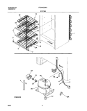 SYSTEM Diagram and Parts List for FFU14K2CW1  Frigidaire Freezer
