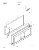 DOOR Diagram and Parts List for WFC25M3AW0  Westinghouse Freezer