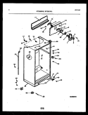 CABINET PARTS Diagram and Parts List for RTG215NCD1  Frigidaire Refrigerator