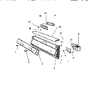 CONTROL PANEL Diagram and Parts List for SU300EXR5  Frigidaire Dishwasher