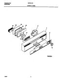 CONTROL PANEL Diagram and Parts List for MDP531RFR2  Frigidaire Dishwasher
