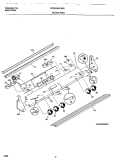 BACKGUARD Diagram and Parts List for FES300WCDC  Frigidaire Range