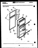 DOOR PARTS Diagram and Parts List for GTN217HH2  Frigidaire Refrigerator