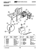 CONDENSER Diagram and Parts List for GDH25E1  Frigidaire Dehumidifier