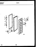 FREEZER DOOR PARTS Diagram and Parts List for FRS22PRAD0  Frigidaire Refrigerator