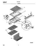 SHELVES Diagram and Parts List for MRT13BSCW6  Frigidaire Refrigerator