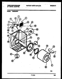 CABINET AND COMPONENT PARTS Diagram and Parts List for DE500ADD7  Frigidaire Dryer