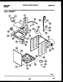 CABINET PARTS Diagram and Parts List for WA6620RW1  Frigidaire Washer