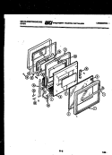 DOOR PARTS Diagram and Parts List for KB663GDM2  Frigidaire Wall Oven