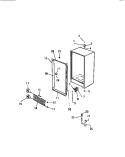 CABINET Diagram and Parts List for UFS161SM3  Kelvinator Freezer