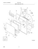 FRONT PANEL/LINT FILTER Diagram and Parts List for FRE5714KW0  Frigidaire Dryer