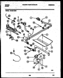 BURNER PARTS Diagram and Parts List for 36-3061-00-02  Tappan Range