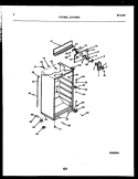 CABINET PARTS Diagram and Parts List for GTN181BL0  Frigidaire Refrigerator