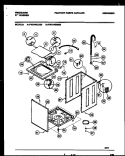 CABINET PARTS Diagram and Parts List for FWX445NBS0  Frigidaire Washer
