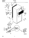 SYSTEM Diagram and Parts List for MRT18GRGW1  Frigidaire Refrigerator